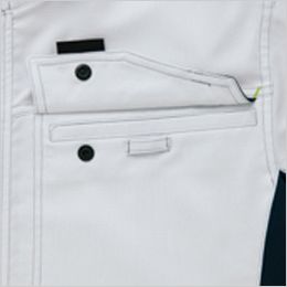 AZ2530 アイトス 長袖サマーブルゾン(男女兼用) フラップの下にIDハンガー付き