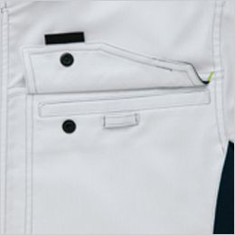 アイトス AZ2532 半袖サマーブルゾン(男女兼用) フラップを開けたところにIDハンガー付き