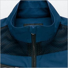 AZ2939 アイトス ワークベスト(男女兼用) スタンドカラー 衿が邪魔にならずすっきりとした印象のスタンドカラー

