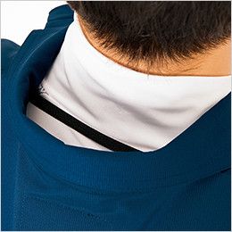 AZ2997 アイトス 空調服 ベスト(男女兼用) ポリ100% 衿の内側にある調整紐をとめることで、首元と脇の間に生まれる空気の通り道ができ、涼しく快適な環境を作ります