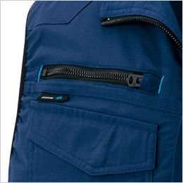 AZ2997 アイトス 空調服 ベスト(男女兼用) ポリ100% 作業中に中身が飛び出さないファスナーポケット付き