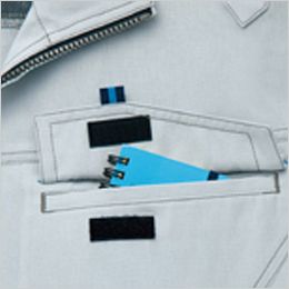 AZ30435 アイトス クールドライ シャツ/長袖 春夏 マジックテープ式のフラップポケット付き