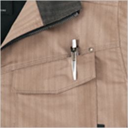 アイトス AZ30645 AZITOヘリンボーン レディースシャツ/長袖(女性用) ペン差し付きポケット