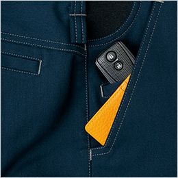 アイトス AZ3521[秋冬用]エコT/Cストレッチカーゴパンツ[男女兼用] ポケット内に便利に使えるサブポケットを装備したダブルポケット仕様