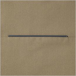 長袖ブルゾン(男女兼用) 背下部に反射パイピングを施し、夜間の視認性を確保。
