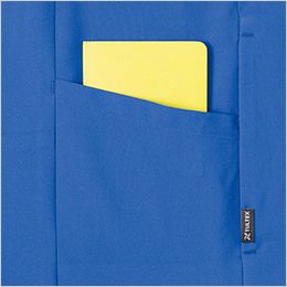 アイトス AZ4931 [春夏用]長袖ブルゾン[男女兼用] サイドポケット。両脇部の左右に小物や手帳の収納に便利なポケットを装備。
