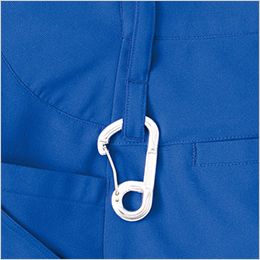 アイトス AZ4951 [春夏用]カーゴパンツ[男女兼用] キーループ。両サイドのベルト通し下部に便利に使えるループを装備。
