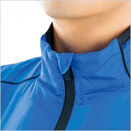 アイトス AZ-50195 [春夏用]サイドファン空調服 ベスト[男女兼用] フロントジッパーが直接あごに当たる不快感を防ぎます