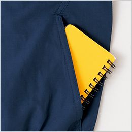 アイトス AZ50289 [春夏用]空調服®長袖ブルゾン[男女兼用] サイドポケット。すぐに取り出したい物を収納できるサイドポケット。
