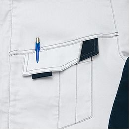 アイトス AZ5130[春夏用]長袖ブルゾン[男女兼用] ペンが出し入れしやすい便利な装備