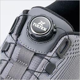 アイトス AZ51681 TULTEX セーフティシューズ[男性用] ダイヤルシステム。ワンタッチで扱えてスピィーディーに着脱。
