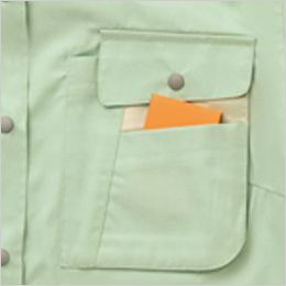 AZ5317 アイトス ムービンカット レディースシャツ/半袖(女性用) マチつきポケットで収納力抜群