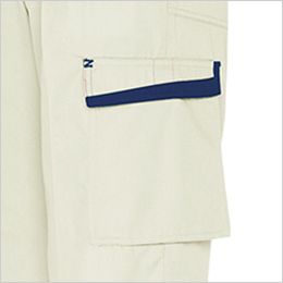 アイトス AZ5574[春夏用]ムービンカットEX カーゴパンツ(2タック) ポケットはフラップ付き