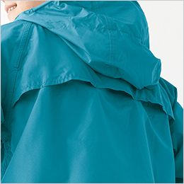 アイトス AZ56208 [通年]レインスーツ[男女兼用] (AS-5120) 背中ベンチレーション。
背部から空気が抜けてムレを軽減、視認性を高める反射糸で縫製。