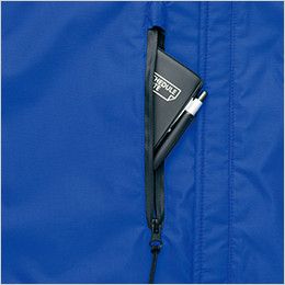 アイトス AZ6169 光電子防風防寒ジャケット(フードイン)(男女兼用) ファスナーポケット

