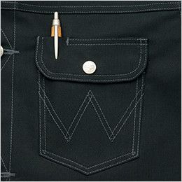 AZ64202 アイトス Wrangler(ラングラー) ボタンジャケット(男女兼用) 左胸 ペン差しポケット