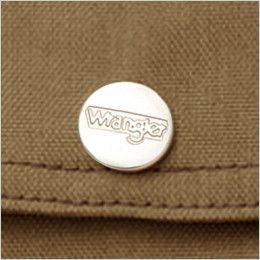 AZ64430 Wrangler(ラングラー) ジップアップジャケット(男女兼用) ロゴ入り刻印ドットボタン