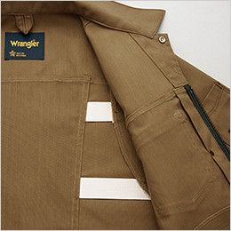 AZ64430 Wrangler(ラングラー) ジップアップジャケット(男女兼用) ラングラー社の伝統の動きやすさを追求したオリジナルのプリーツゴム仕様