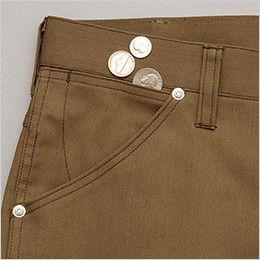 AZ64451 Wrangler(ラングラー) ノータックカーゴパンツ(男女兼用) 鍵や小物の収納に便利なサブポケット付きのポケット