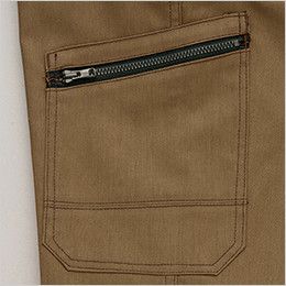 AZ64451 Wrangler(ラングラー) ノータックカーゴパンツ(男女兼用) 収納時の落下を防ぐ便利なファスナーカーゴポケット