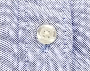 アイトス AZ7873 オックスボタンダウンシャツ/半袖[女性用] ボタン部分