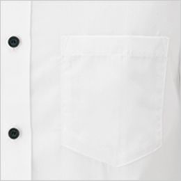 AZ8021 アイトス 半袖ブロードシャツ(男女兼用) 左胸ポケットには内側にペン差しやネームを挟めるループ付き
