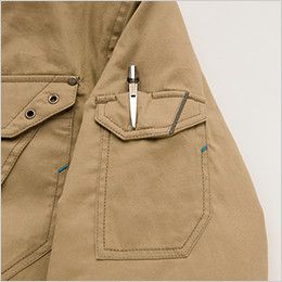 AZ8570 アイトス 防寒コート(男女兼用) 袖ペン差し＆ポケット(反射材付)