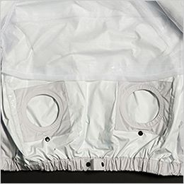 アイトス AZ9097 [春夏用]空調服®レインスーツ[男女兼用] 背中ファン取付部