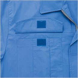 空調服(R) 長袖ブルゾン[男女兼用] 胸ポケットは素早く開閉できるマジックテープ仕様