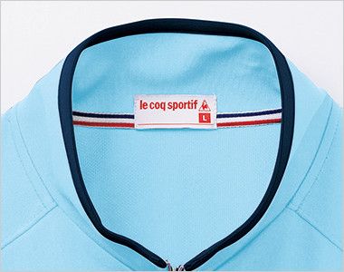 UZL1013 ルコック ジャージ ジャケット(男女兼用) トリコロールカラーの襟伏せテープがアクセントに