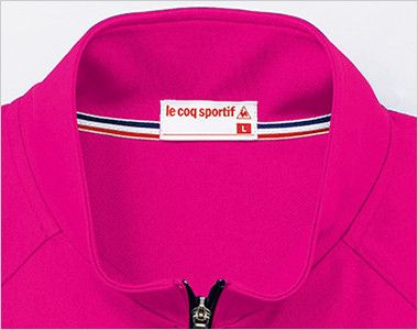 UZL1021 ルコック ジャージ ジャケット(男女兼用) トリコロールカラーの襟伏せテープがアクセントに