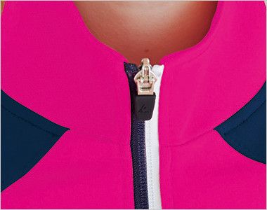 UZL1021 ルコック ジャージ ジャケット(男女兼用) 裏使いのカラーコンビネーションファスナー

