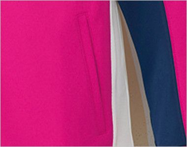 UZL1021 ルコック ジャージ ジャケット(男女兼用) シャープなシルエットを実現するウエストのホワイト配色