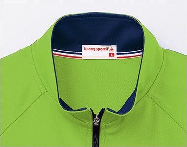 UZL1022 ルコック ジャージ ジャケット(男女兼用) トリコロールカラーの襟伏せテープがアクセントに