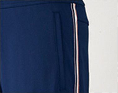 UZL2011 ルコック ジャージ ストレートパンツ(男女兼用) 脚線美を際立たせるトリコロールテープがアクセント