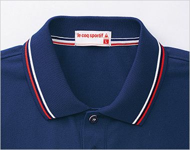 UZL3011 ルコック ライン ドライポロシャツ(男女兼用) トリコロールカラーの襟伏せテープがアクセントに