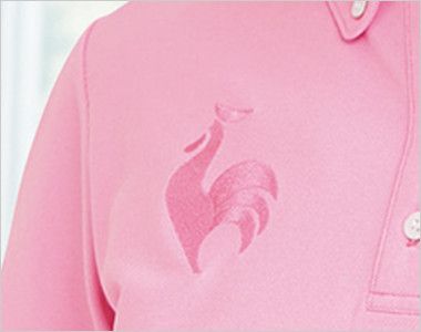UZL3020 ルコック ドライ ボタンダウンポロシャツ(女性用) ロゴ刺繍入りでオシャレを演出