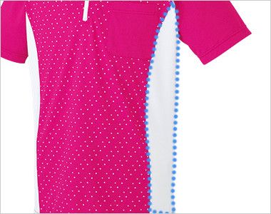 UZL3027 ルコック ジップアップポロシャツ(男女兼用) サイドのパネル切り替えがスタイリッシュな雰囲気を演出