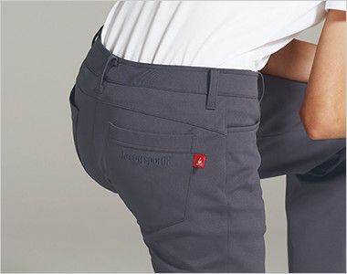 UZL4022 ルコック ジャージ ニットスラックスパンツ (女性用) のびのびカーブベルトで前かがみでもストレスフリー