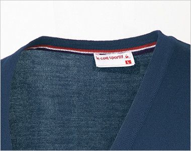 UZL6011 ルコック カーディガン(男女兼用) トリコロールのアクセント