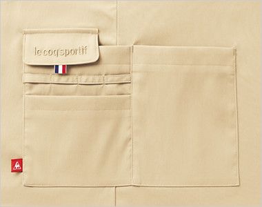 [在庫限り/返品交換不可]UZL7024 ルコック ギャルソンエプロン(男女兼用) おしりが隠れる 収納力抜群のポケット

