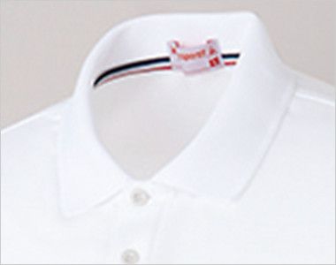 UZL8029 ルコック 長袖ドライポロシャツ(男女兼用) トリコロールカラーの襟伏せテープがアクセント