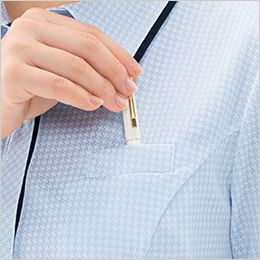 Bonmax AD8802 [春夏用]ポロニット[汗染み防止/ニット/イージーケア][高通気] 胸元にペンを挿せる深さのポケットがついています。