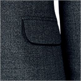 Bonmax AJ0266 [通年]ポリジン ジャケット 無地[ストレッチ/抗菌防臭] 両脇にフラップ付きのポケット付き
パイピングデザインがおしゃれな印象