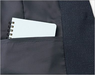 Bonmax AJ0275 [通年]ポリジン ジャケット [ストレッチ/抗菌防臭] メモ帳が入る大きさの内ポケット付き