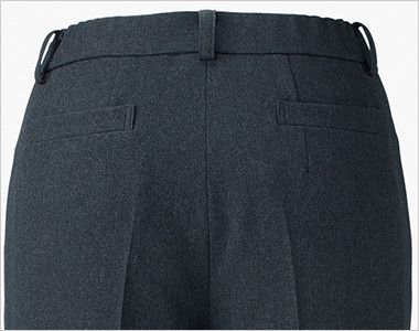 Bonmax AP6243 [通年]裾上げらくらくパンツ 無地[トラッドパターン] 物が出し入れしやすく、型崩れしにくい箱ポケットが付いています。