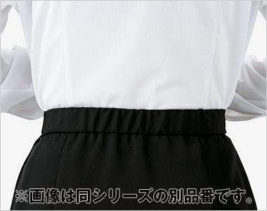 Bonmax AP6804 [春夏用]Dry Ease Bottom(ドライイーズボトム)ワイドパンツ[女性用] 後ろウエストゴム ウエストは後ろゴム仕様。スッキリ見えなのに、アジャストするゴムでラクな着心地。
