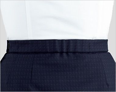 Bonmax AS2316 [通年]ポリジン セミタイトスカート [チェック/静電気防止/抗菌防臭] ウエストゴム仕様