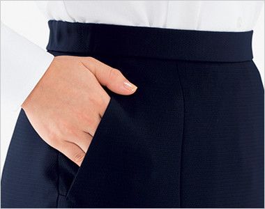 Bonmax AS2319 [通年]ハッピーコーデ プリーツスカート[ストレッチ/抗菌防臭/吸水速乾] 斜めポケット付き