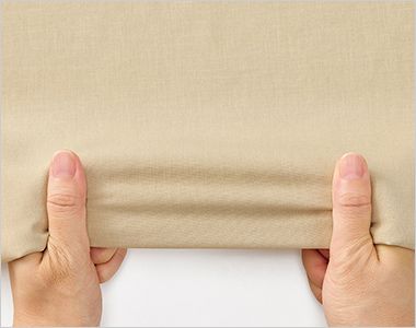 BONMAX AUB4300 [通年]BONCIERGE meets Audire 八分袖チュニック丈ブラウス[吸水速乾/ストレッチ] ストレッチ。しなやかな伸縮性でストレスを感じることなく、快適な着心地を実現。